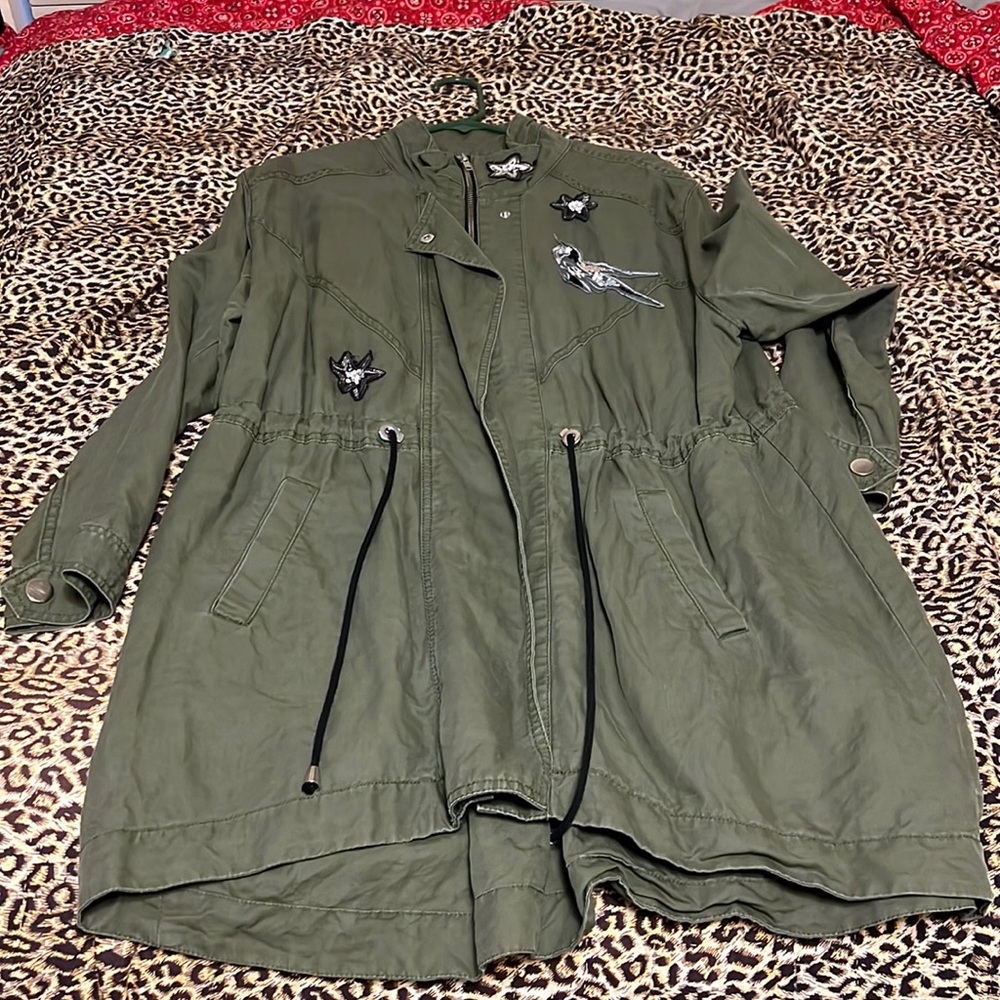 Cabi military style trench coat.